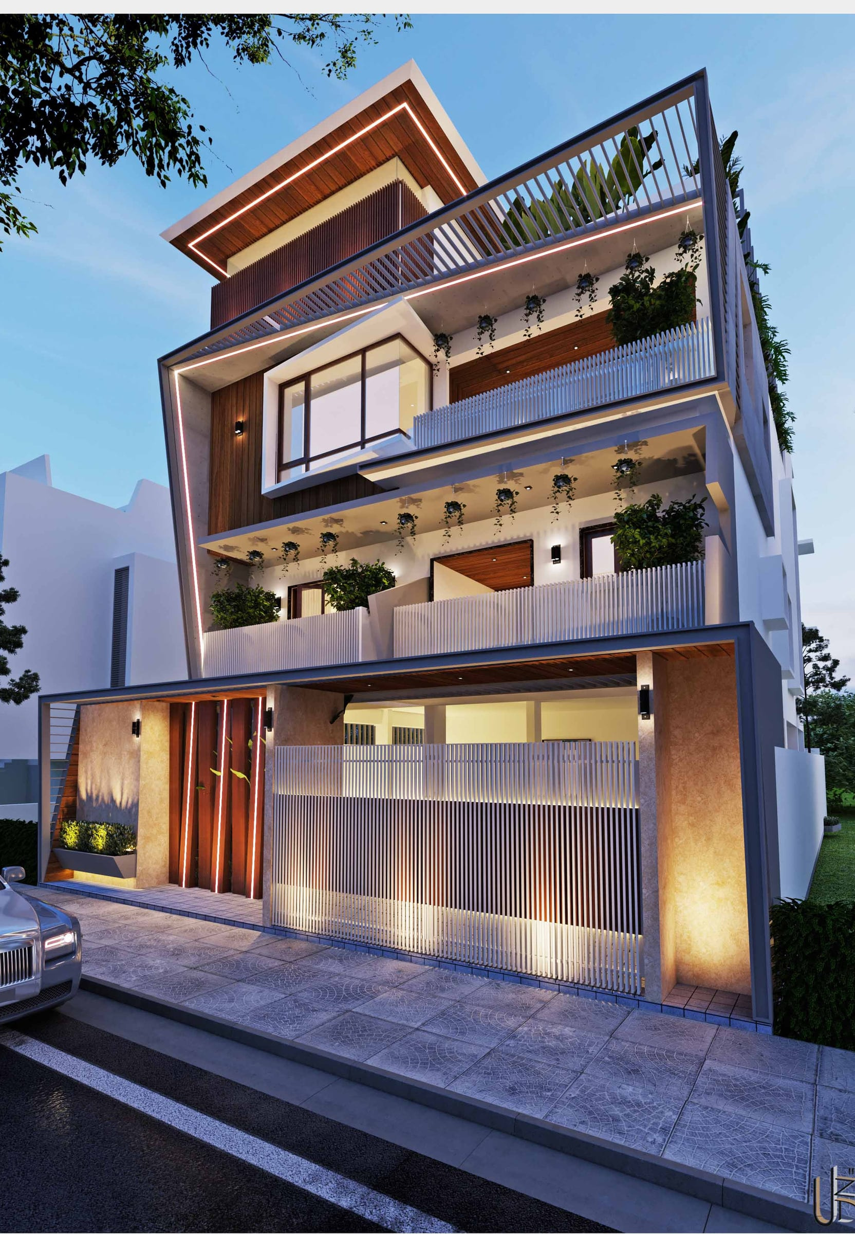 Abdul Kareem Residence Balcony Detailing