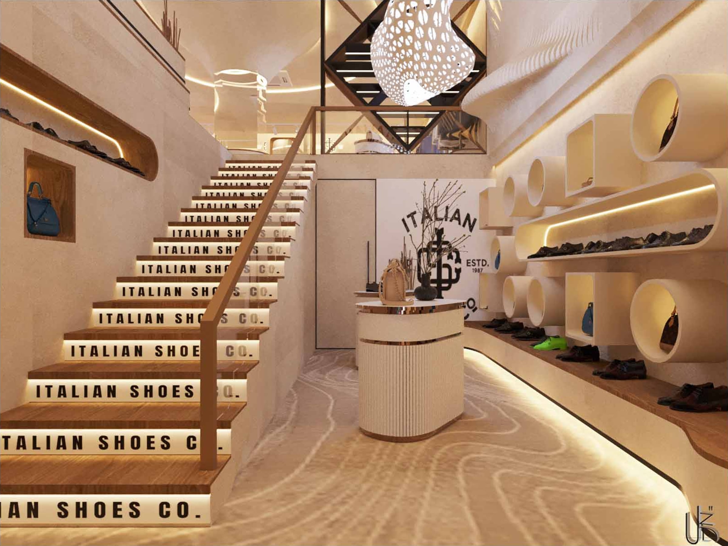 Brigade Road Shoe Store Display Wall