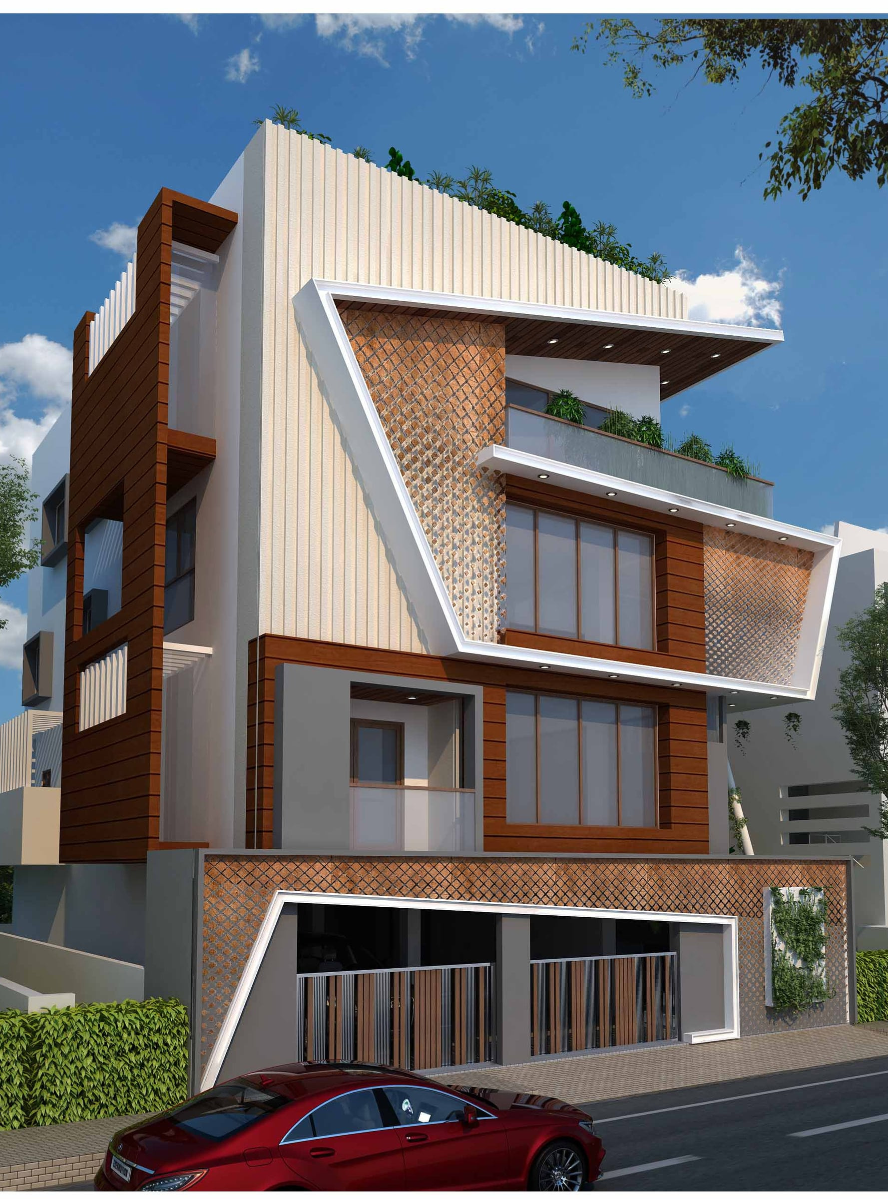 Shantinagar Residence Screen Detail